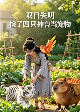 双目失明，捡了四只神兽当宠物